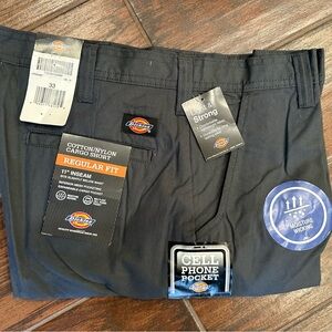 Dickies Charcoal Cargo Shorts. Size 33 with 11” inseam, regular fit.